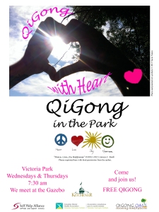 QiGongOasis in the park poster latest version